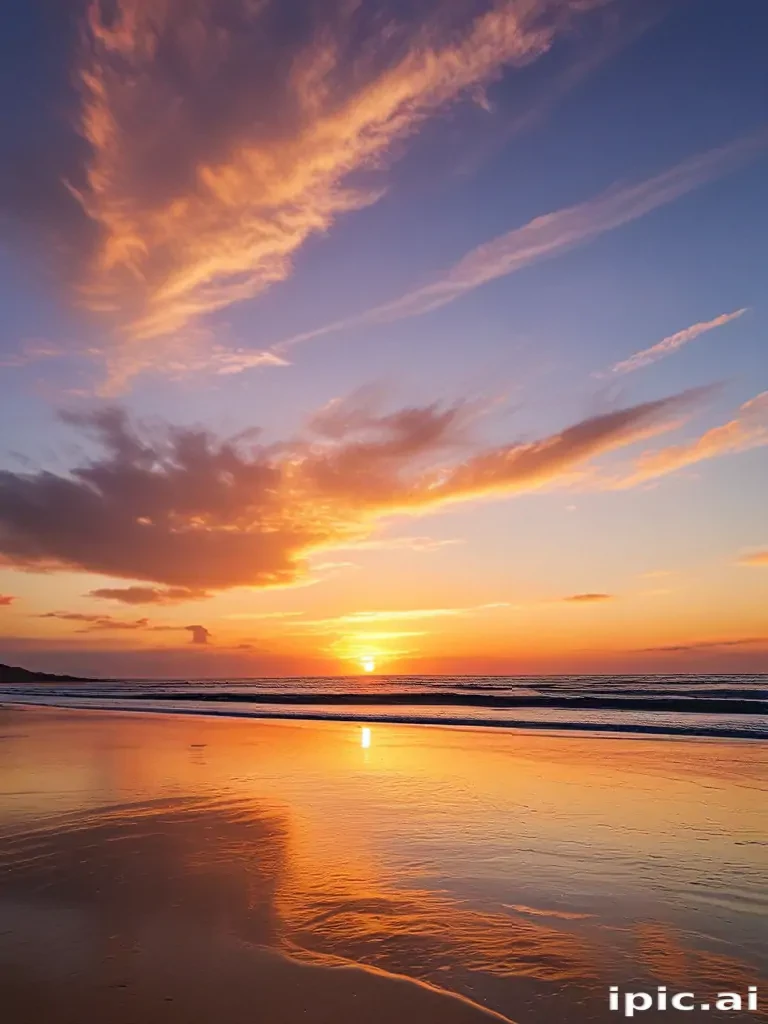 beach background sunset