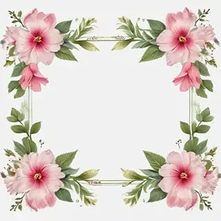 flower transparent border