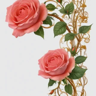 rose border png