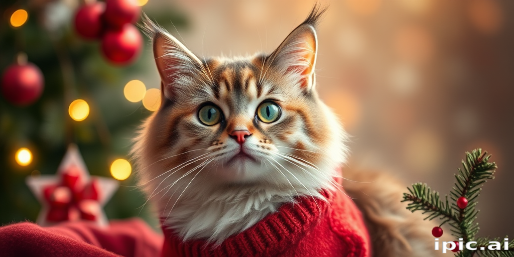 christmas cat background