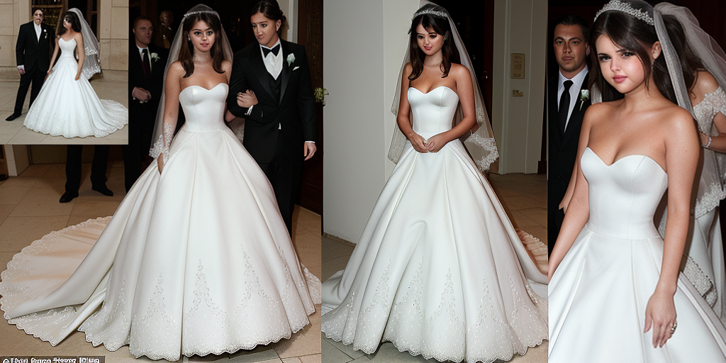 selena gomez wedding dress only murders