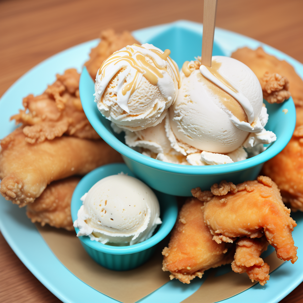 where to buy not fried chicken ice cream