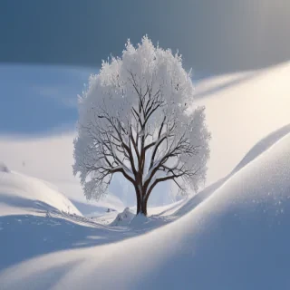 transparent snow