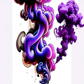 purple smoke png