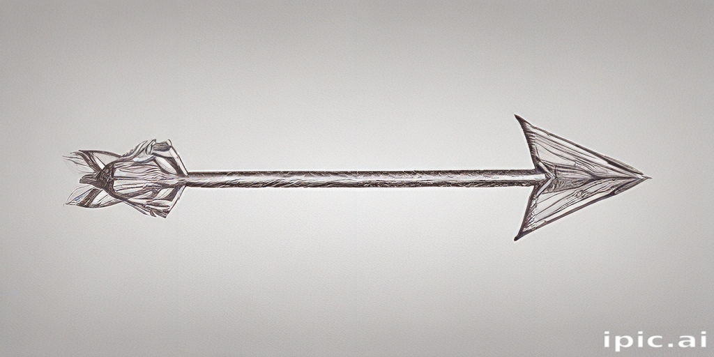 Stylized Arrow Design with Intricate Details and Unique Artistic Flair