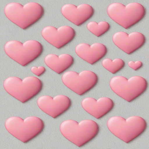 pink hearts clipart