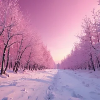 pink winter background