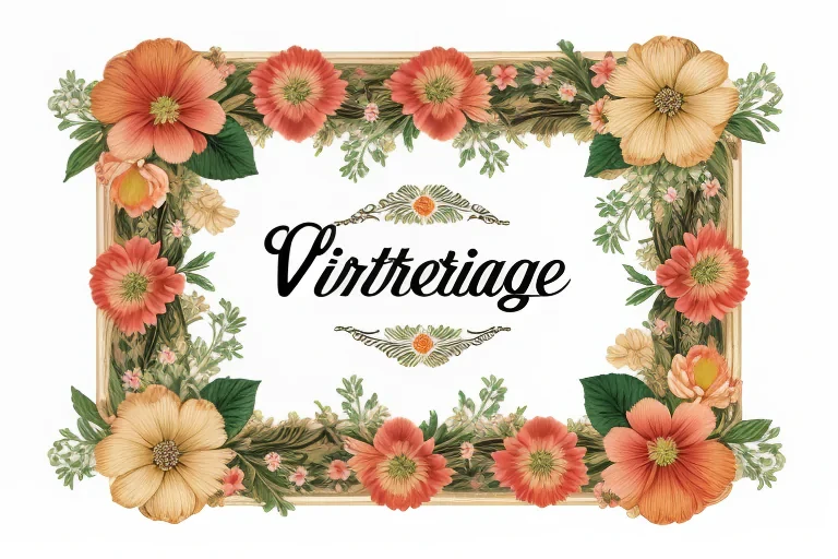 vintage floral png