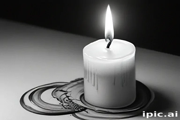candle drawing