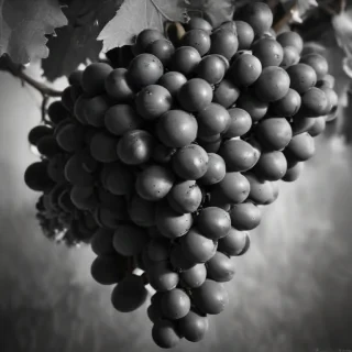 grapes clipart black and white