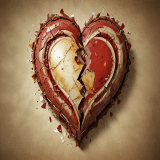 broken heart background