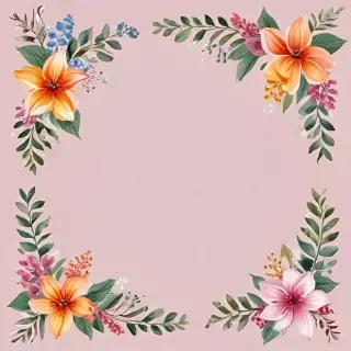 free flower border clipart