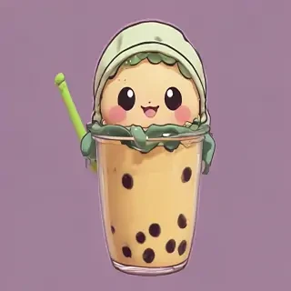 aesthetic cute boba wallpaper