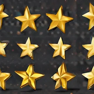 gold star sticker png