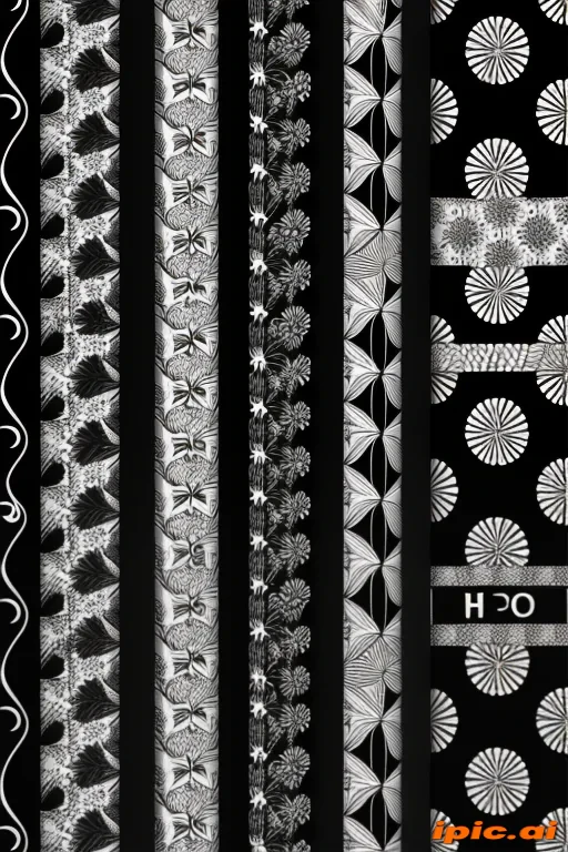 black and white patterns