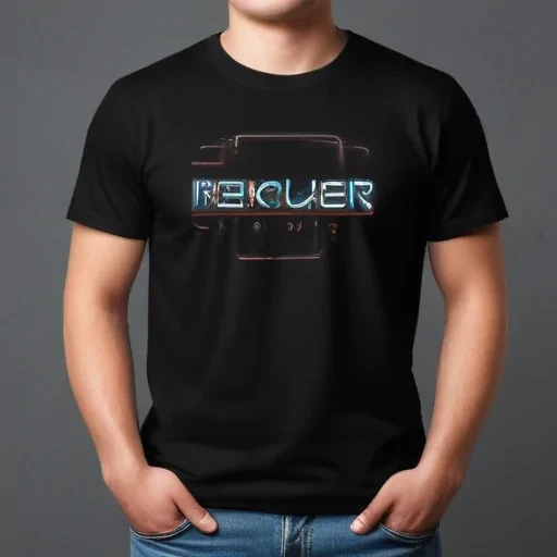 black t shirt mockup