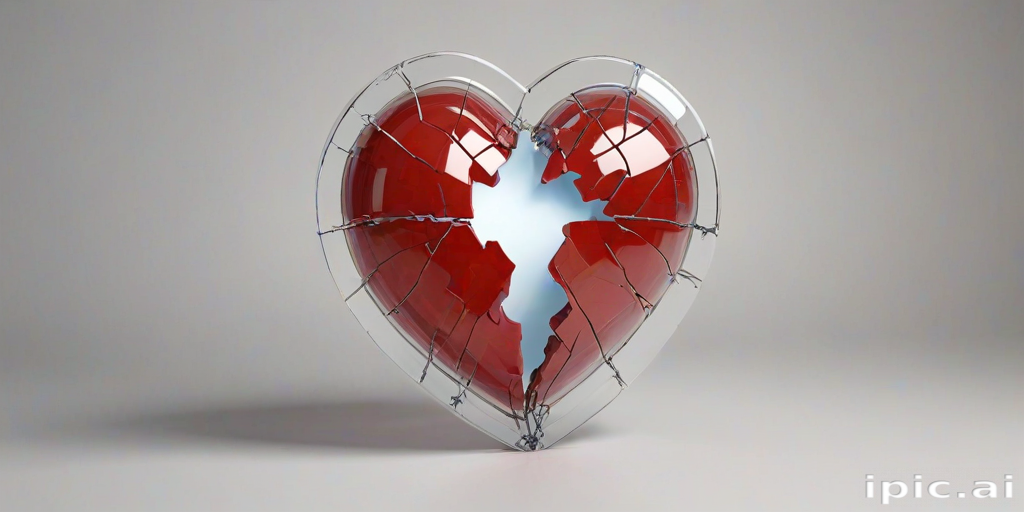 transparent broken heart