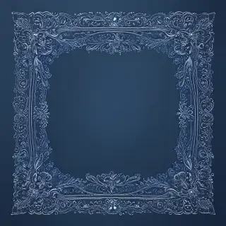 blue border design