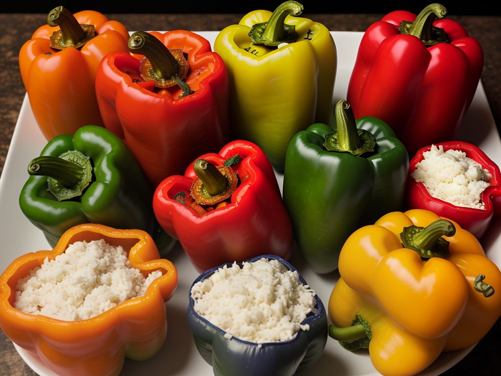 what goes with stuffed bell peppers