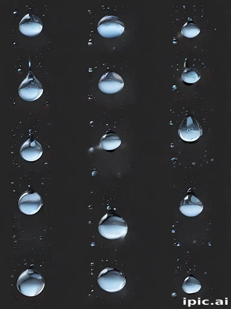water droplets png transparent