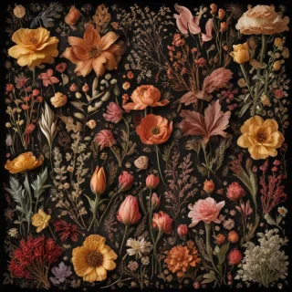 dried flowers png