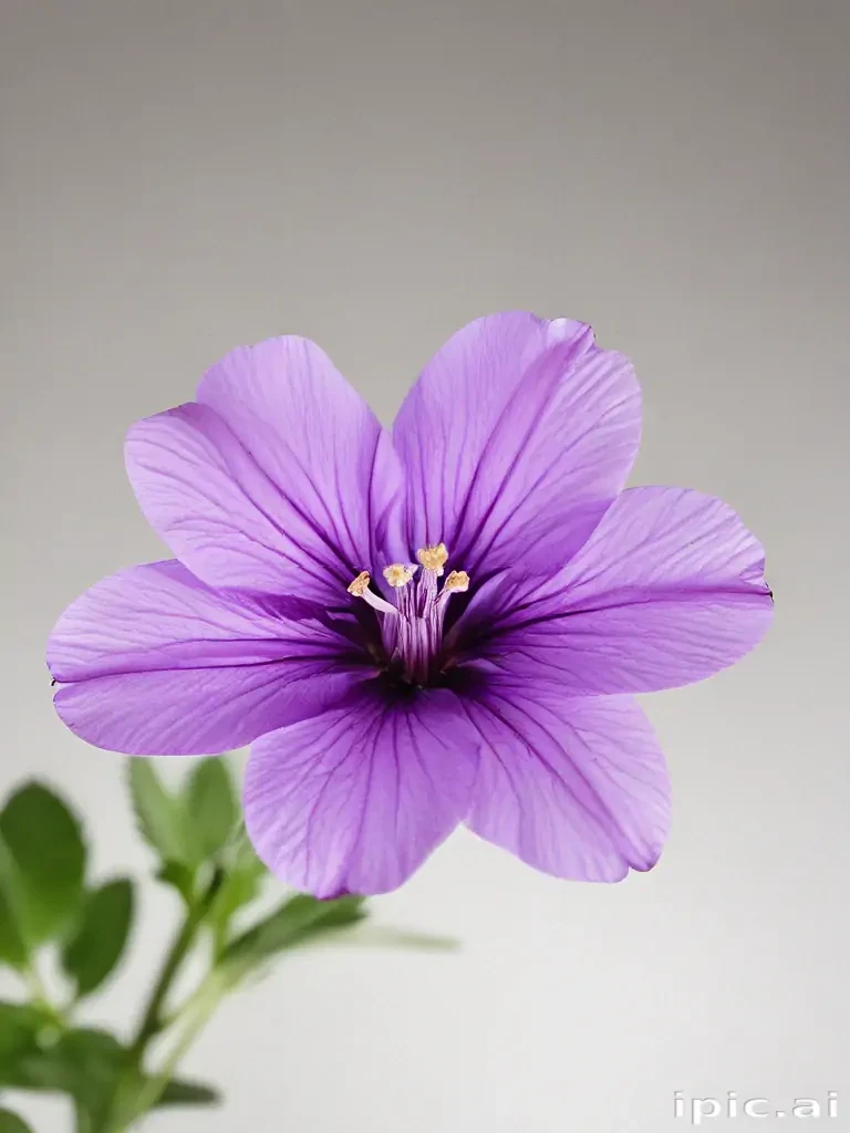 transparent purple flower