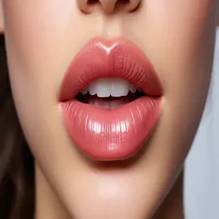 transparent lips