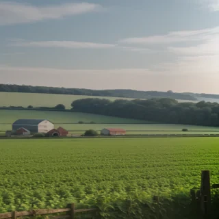 background of a farm
