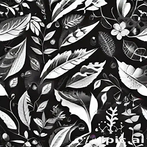 black and white clipart leaf