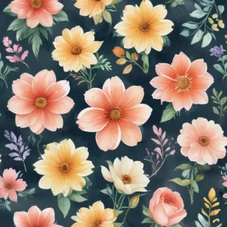 watercolor flowers clipart