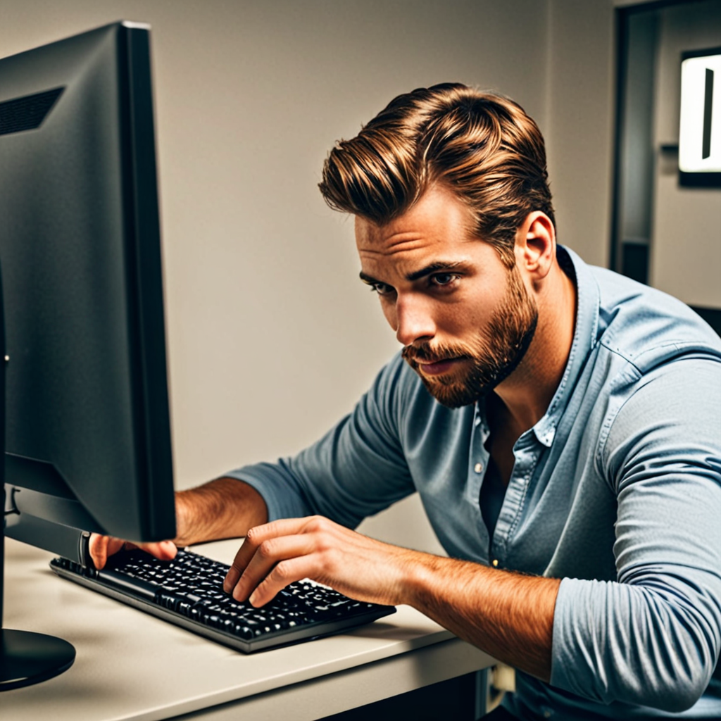 2 mens discovering things on pc