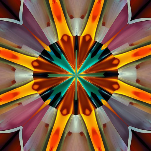 Create a high-resolution image of an abstract geometric pattern, shot with a DSLR camera at f/8 aperture, ISO 100, 1/125 shutter speed, using a wide-angle lens from a top-down view, with vibrant colors and sharp contrast for enhanced detail.