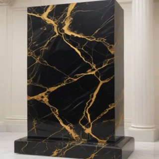 black and gold marble