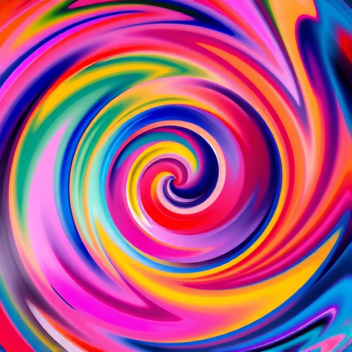 abstract colorful swirl patterns, high saturation, sharp focus, f/8 aperture, 1/60 sec shutter speed, ISO 100, 35mm lens, top-down view, digital art photography, vibrant colors, smooth textures