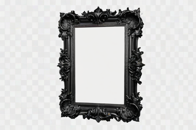 black picture frame png