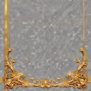 transparent background gold border