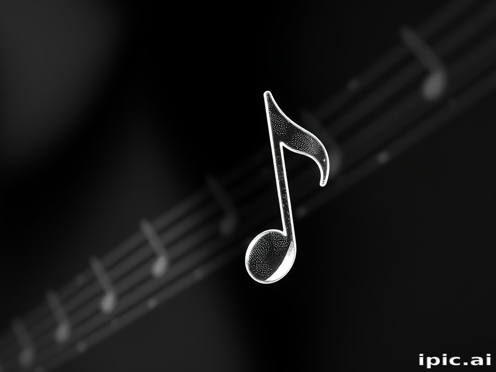 transparent music note