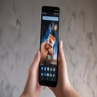phone in hand png