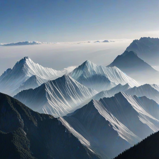 transparent mountains