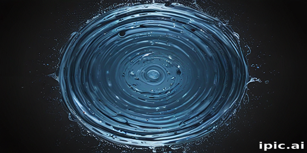 Captivating Close-Up of Water Ripples Creating Circular Patterns in Motion