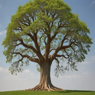 trees no background