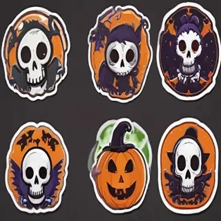 halloween stickers png