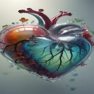 aesthetic transparent heart