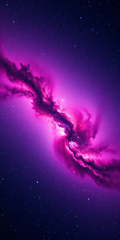 Create a high-resolution image of a vibrant purple galaxy with swirling nebulae and stars, using a Canon EOS R5 camera, 24mm lens, f/2.8 aperture, ISO 800, capturing in a wide-angle view for an immersive cosmic experience.