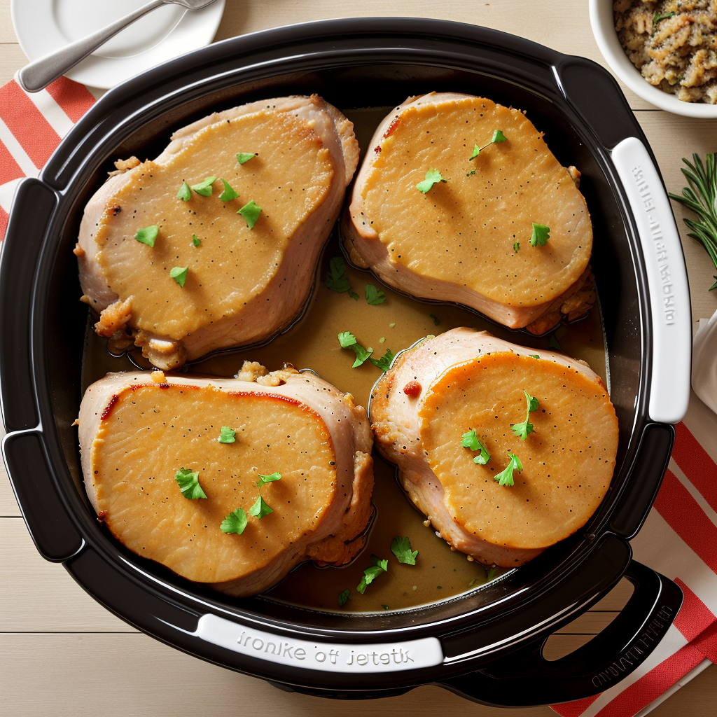 crock pot pork chops and stuffing