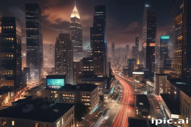 city lights background