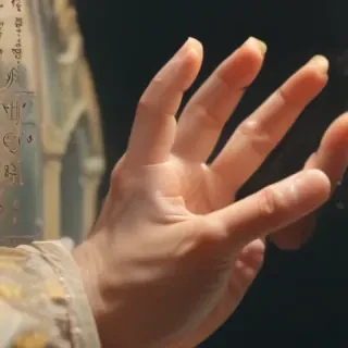 transparent prayer hand