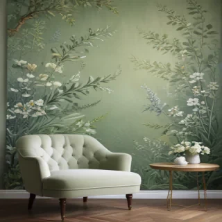 sage green backround