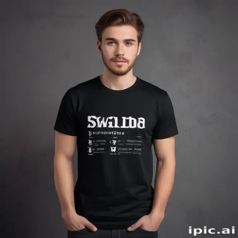 black t shirt mockup