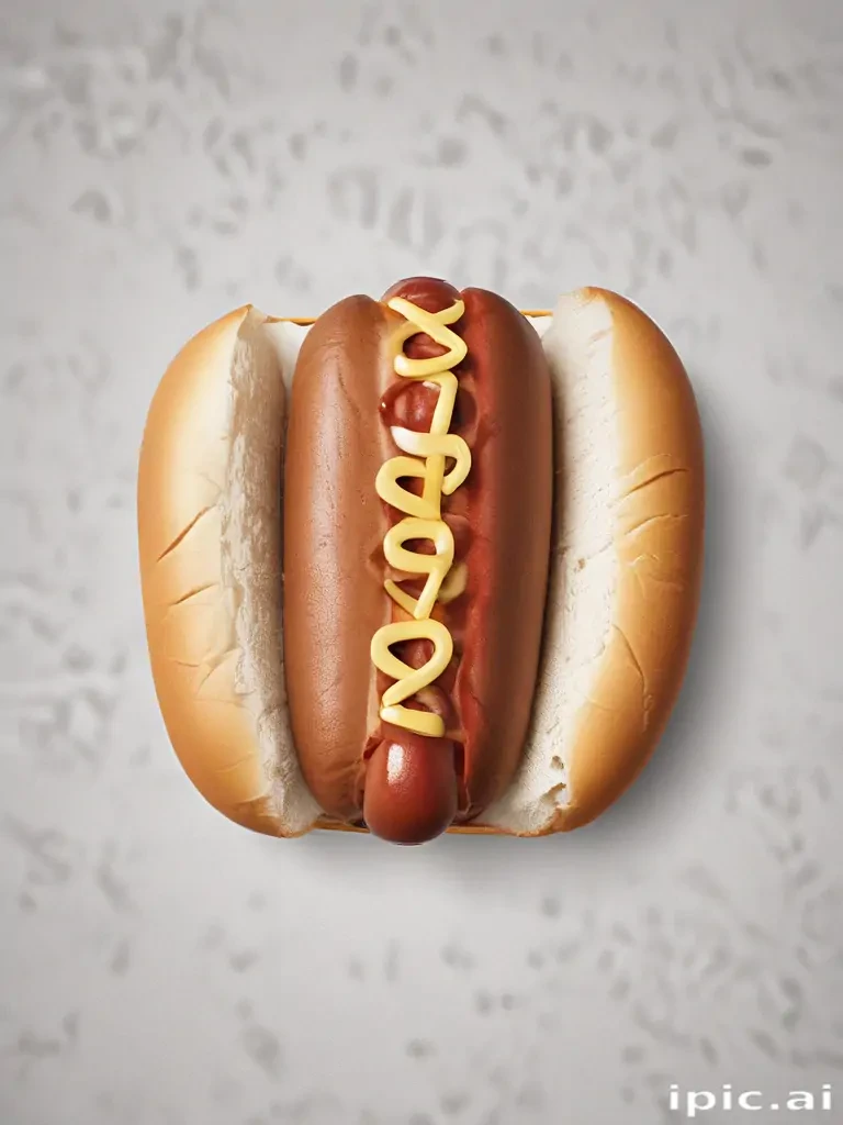 hot dog clipart black and white